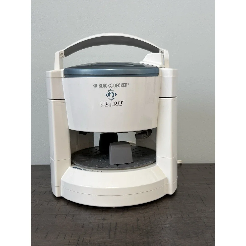 Black & Decker Lids Off Automatic Electric Jar Opener Model JW200